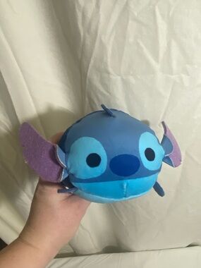 Blue Stitch Plush Toy - Round Character Plush
